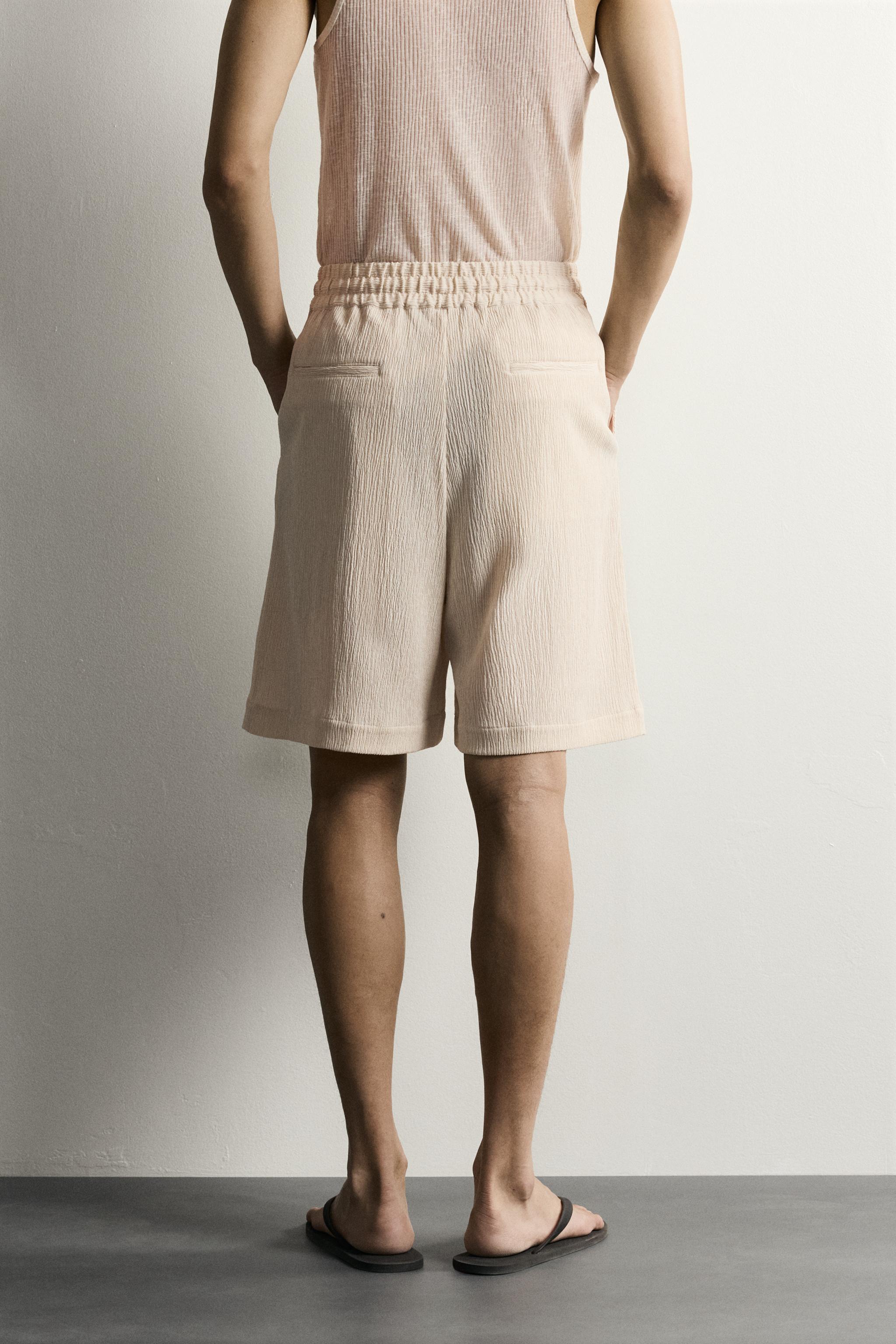 BERMUDA RELAXED FIT À RELIEF